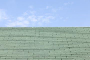 Fototapeta na wymiar modern green roof tiles