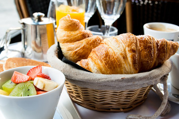 coffee and croissants