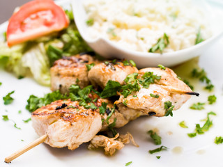 Chicken skewers