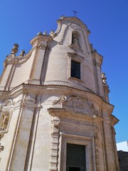 Fototapeta na wymiar Kościół czyśćcu Matera we Włoszech