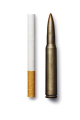 Cigarette and bullet