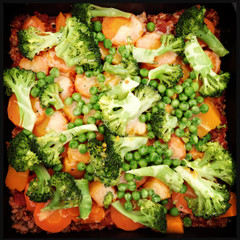 Healthy homemade meal