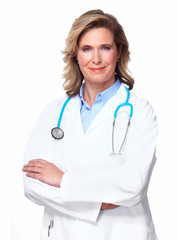 Doctor woman with a stethoscope.