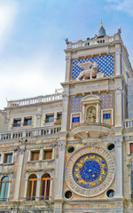 The clock in the tower, Venice