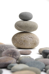 Obraz na płótnie Canvas Balancing of pebbles