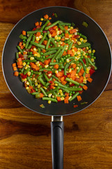 Pan-fried vegetables