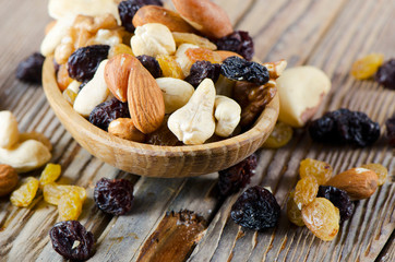 Dried fruits and nuts
