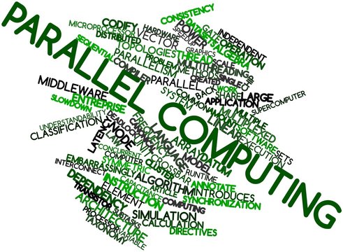 Word cloud for Parallel computing