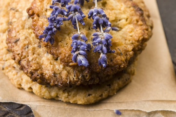 Handmade lavender cookies