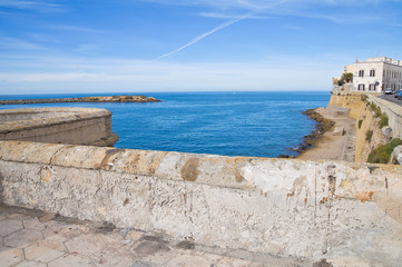 Fototapeta na wymiar Panoramiczny widok z Gallipoli. Apulia. Włochy.