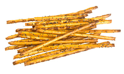 Sweet baking sticks on a white plate