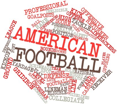 Word cloud for American football