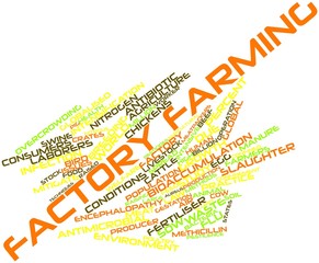 Word cloud for Factory farming