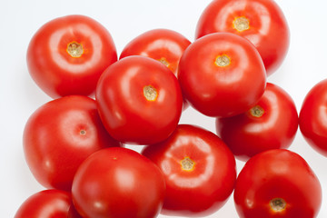 Fresh Tomatoes isolated on white