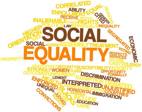 Word cloud for Social equality