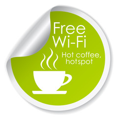 Vector free wi-fi label