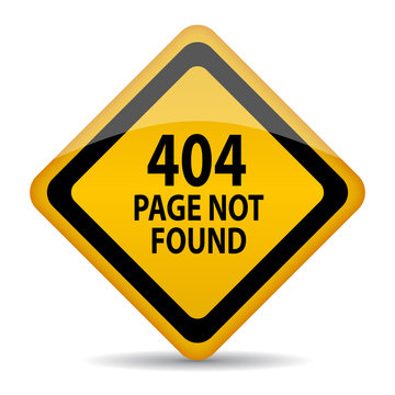 Page not found vector sign