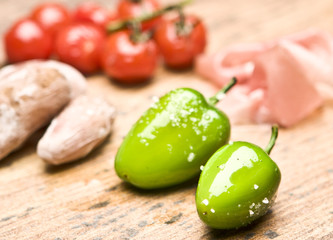 tapas pimientos de padron