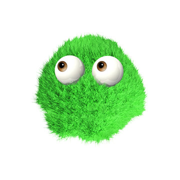 Green Puff Monster