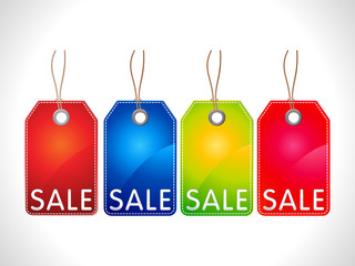abstract multiple sale tag