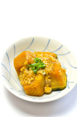 カボチャのそぼろ煮(シンプル)