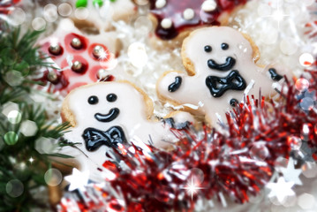 Fototapeta na wymiar Ciasteczka świąteczne - Biscotti di Natale