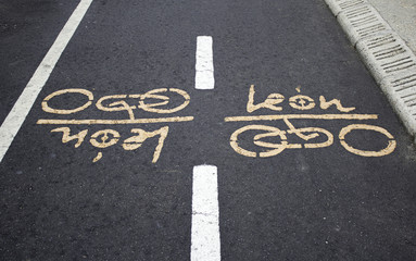 Bike lane in leon