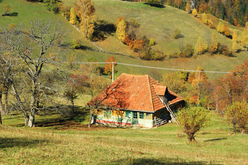 Old house in mountain village