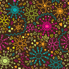 Floral seamless pattern in vector