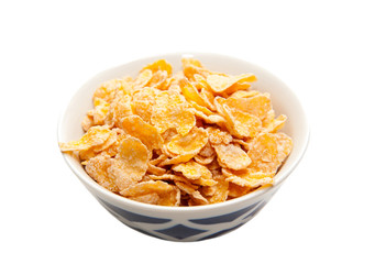 Bowl with cornflakes
