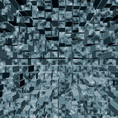 Abstract background of cubes and squares