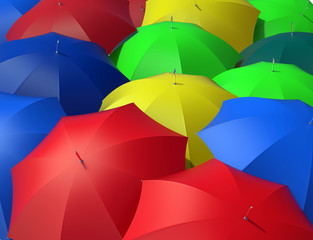 colorful umbrellas