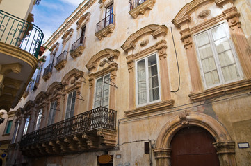 Fontana- Doxi palace. Gallipoli. Puglia. Italy.