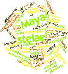 Word cloud for Maya stelae