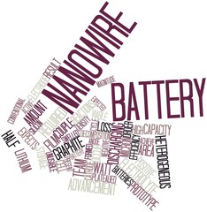 Word cloud for Nanowire battery