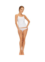 Fototapeta premium beautiful woman in cotton undrewear