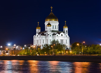 Fototapeta na wymiar Kościół Chrystusa Zbawiciela w Moskwie