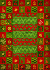 Christmas ornament carpet