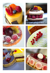 Panele Szklane Podświetlane  Ciasto, deser, ciasta, gastronomia, gotowanie, cukier