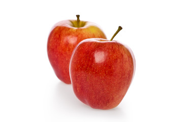Fototapeta na wymiar Two Red Apples