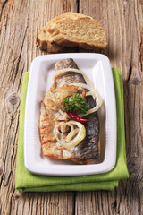 Pan fried trout
