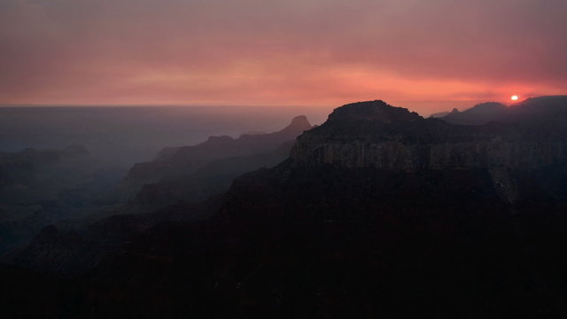 Grand Canyon sunset at the North Rim