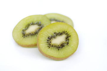Fototapeta premium heap of kiwis isolated