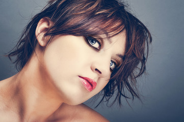 Naklejka premium beauty portrait