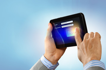 login with email and password