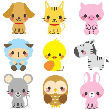 動物　イラスト