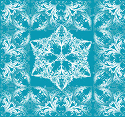 cyan and white curled background