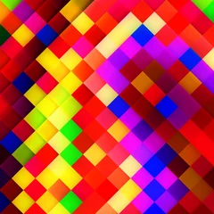 Deurstickers Pixel Abstracte mozaïekachtergrond.