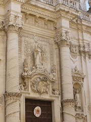 Fototapeta na wymiar Church of St John the Baptist at Rosario in Lecce in Italy