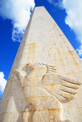 Italy, the Baracca monument detail in the city of Lugo.